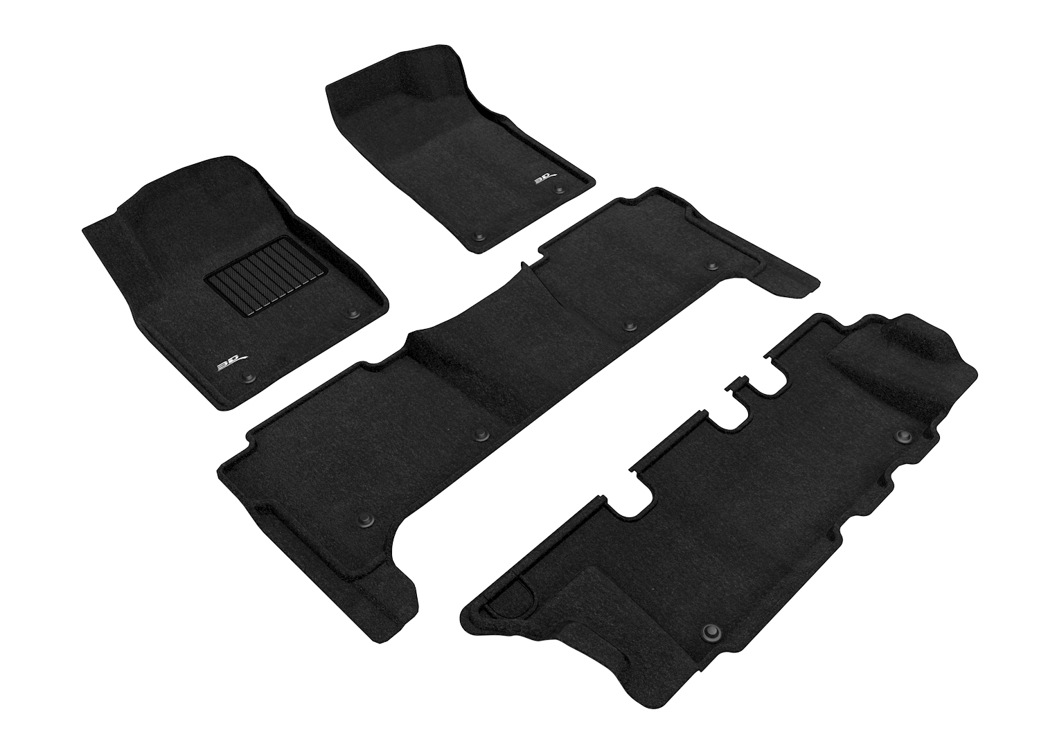 3D Maxpider L1NS10004709 for ARMADA WITH BENCH 2ND ROW 2017-2022 ELEGANT BLACK