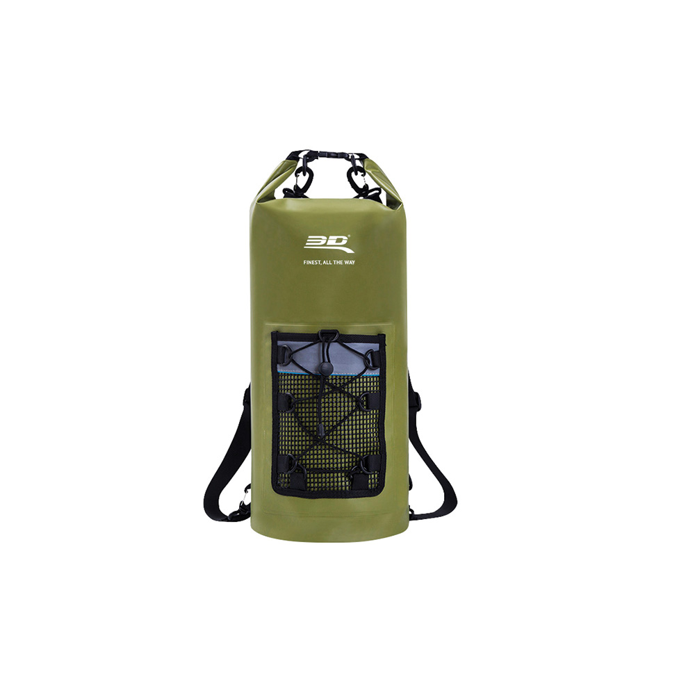 ROLL-TOP DRY BAG BACKPACK ARMY GREEN - 10L