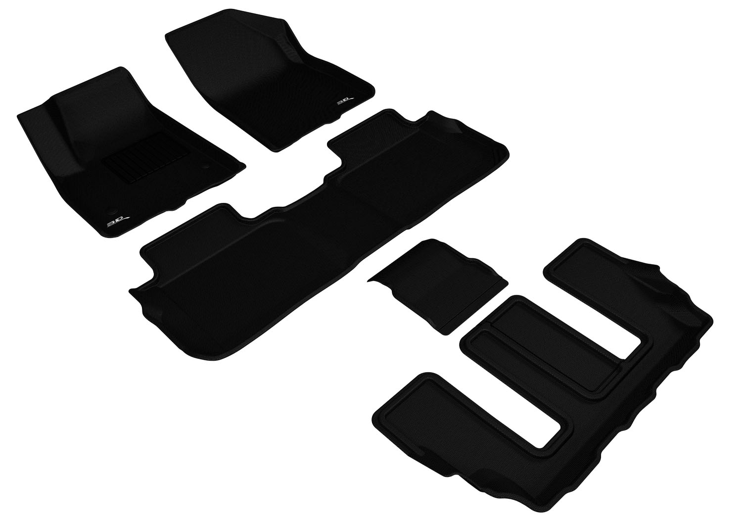 3D Maxpider L1GM02201509 for ACADIA WITH BUCKET 2ND ROW 2017-2022 KAGU BLACK R1