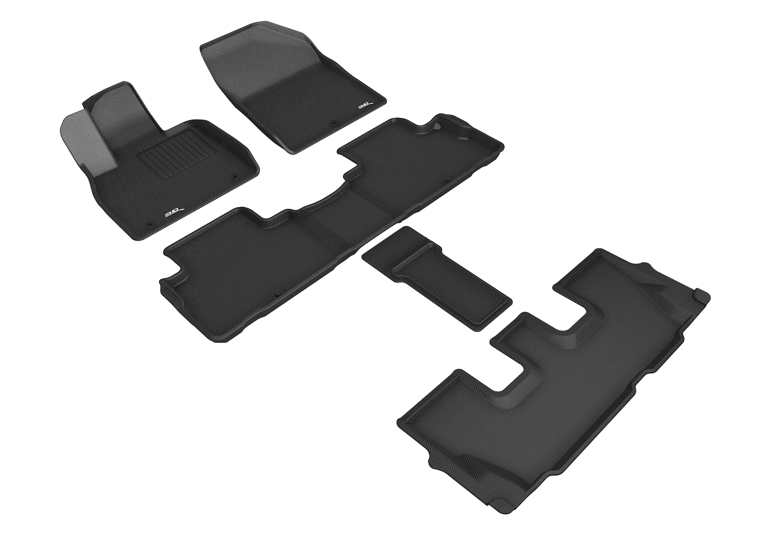 3D Maxpider L1HY10101509 for PALISADE 7-SEAT 2020-2022 KAGU BLACK R1 R2 R3