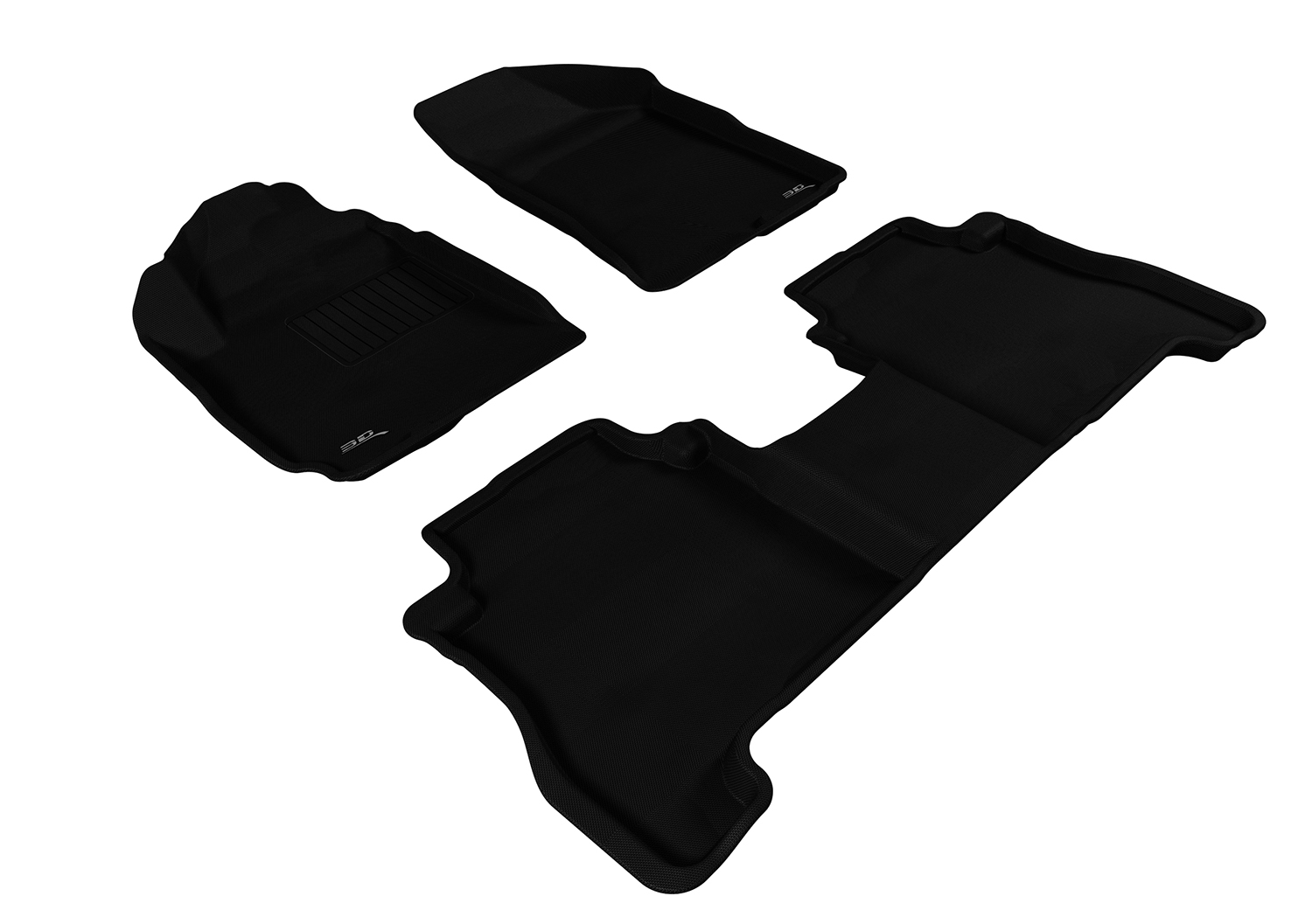 3D Maxpider L1HY04001509 for SANTA FE 2010-2012 KAGU BLACK R1 R2 (2 EYELETS)
