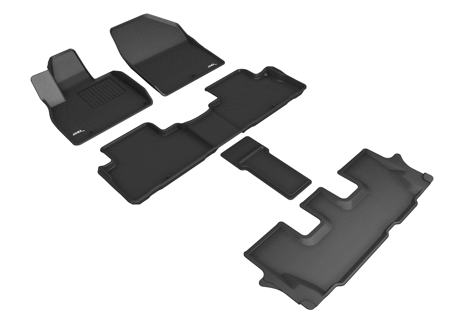 3D Maxpider L1KA05101509 for TELLURIDE 7-SEAT 2020-2022 KAGU BLACK R1 R2 R3
