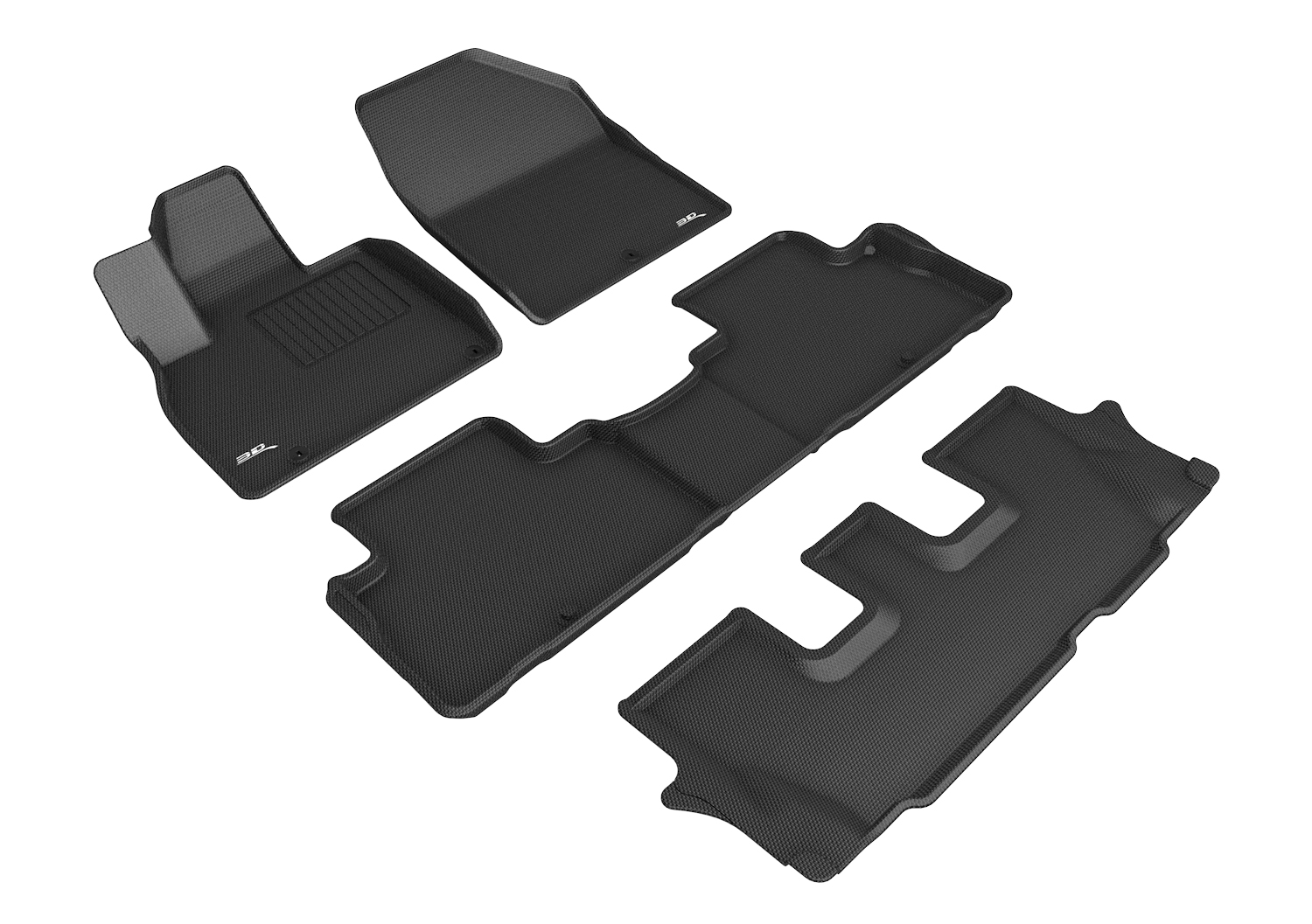 3D Maxpider L1KA05201509 for TELLURIDE 8-SEAT 2020-2022 KAGU BLACK R1 R2 R3