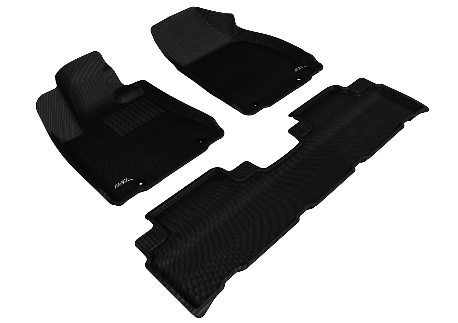 For 20102012 Lexus RX350 RX450h Black All Weather KAGU Floor Mat 3PC