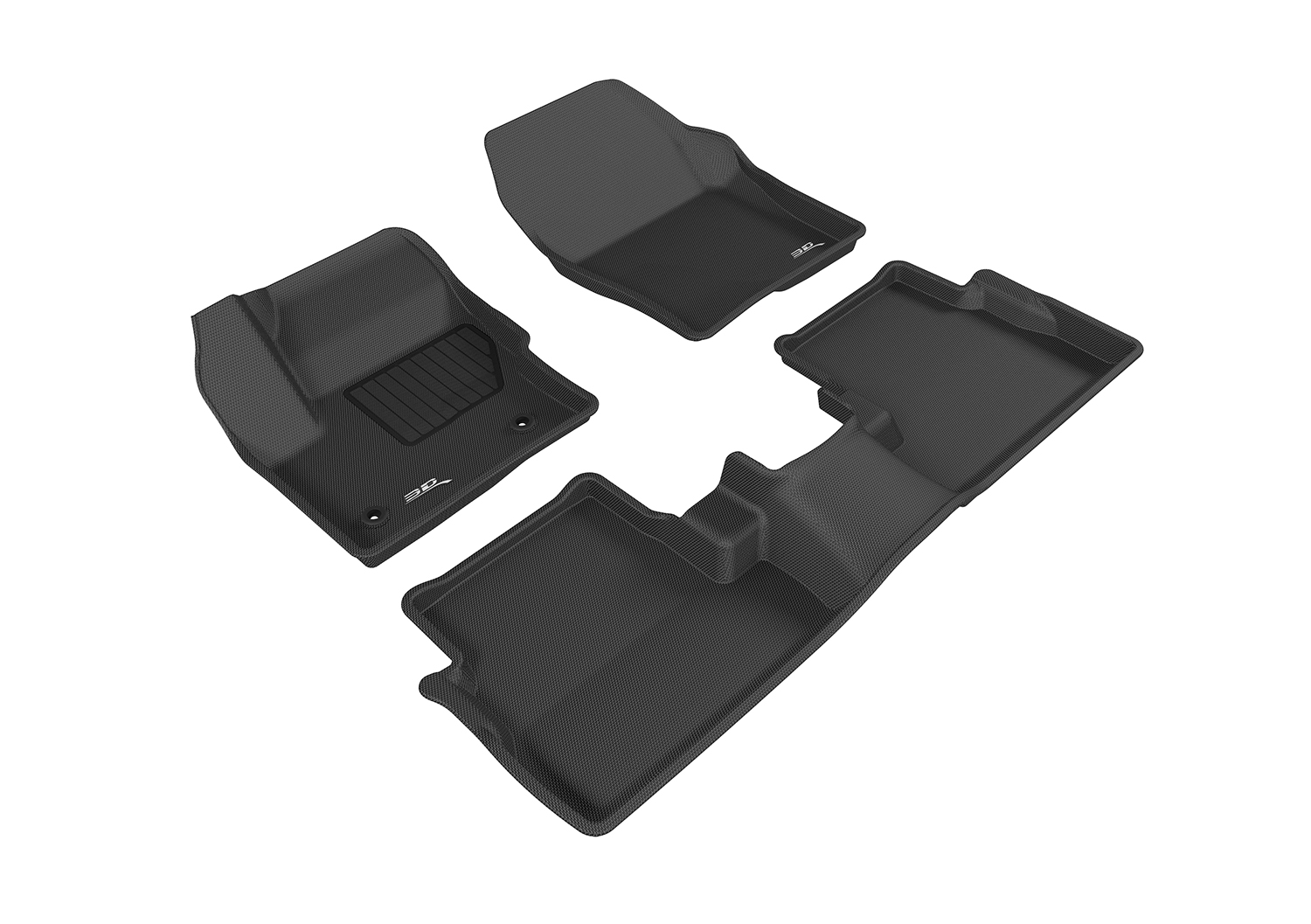 For 2015-2016 Lincoln MKC Black All Weather KAGU Floor Mat 3PC - Bild 1 von 7