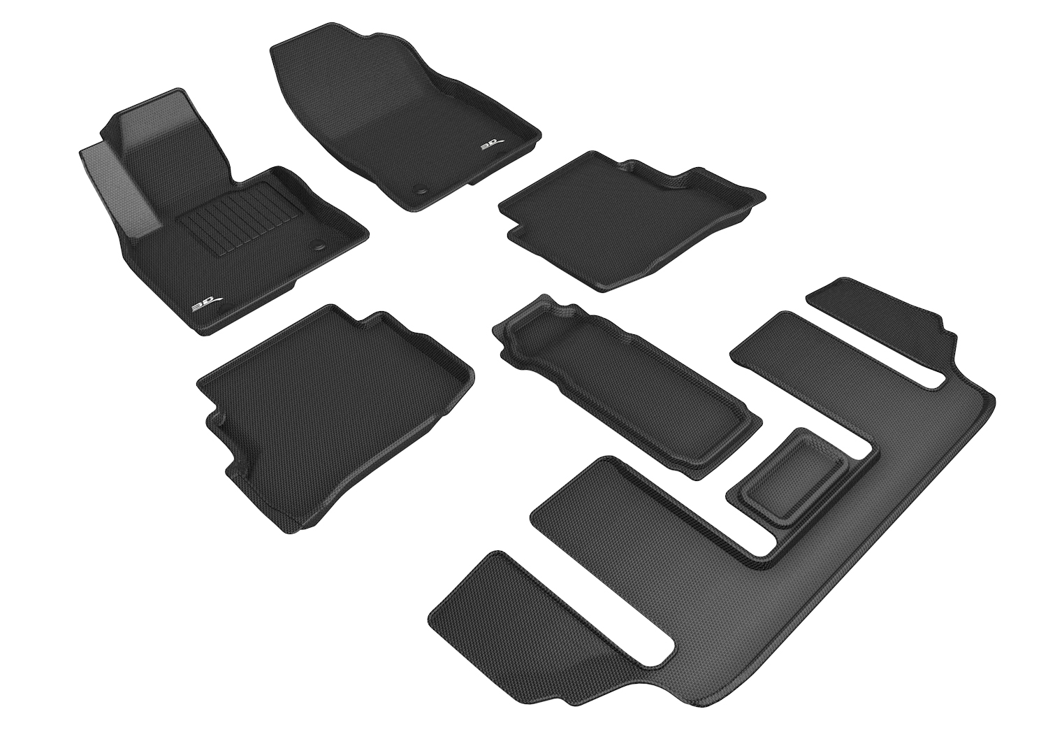 3D Maxpider L1MZ07601509 for CX-9 6-SEAT W/O R2 CONSOLE 2020-2022 KAGU BLACK R1