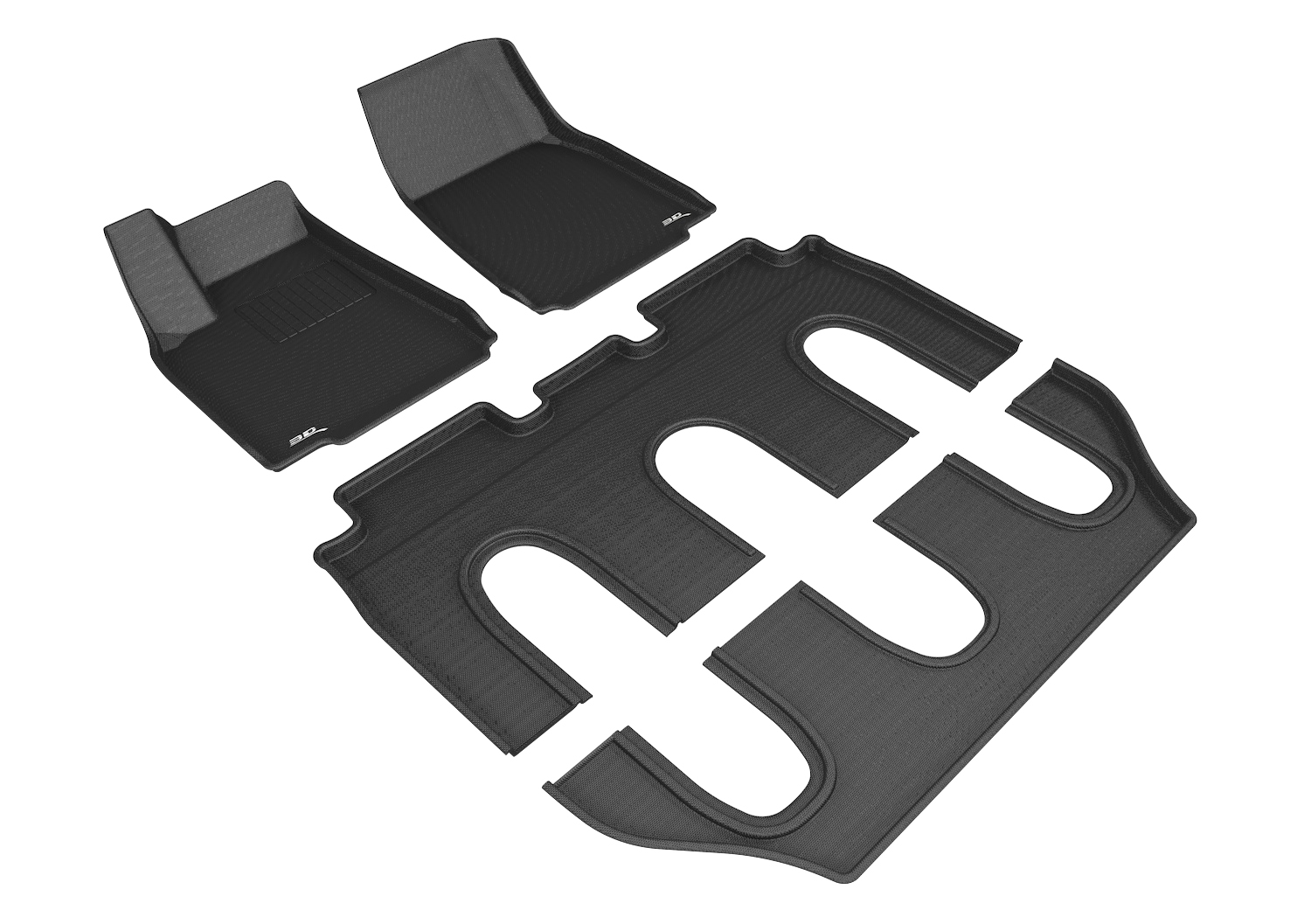 3D Maxpider L1TL00201509 for MODEL X NON-FOLDING 7-SEAT 2016-2017 KAGU BLACK R1