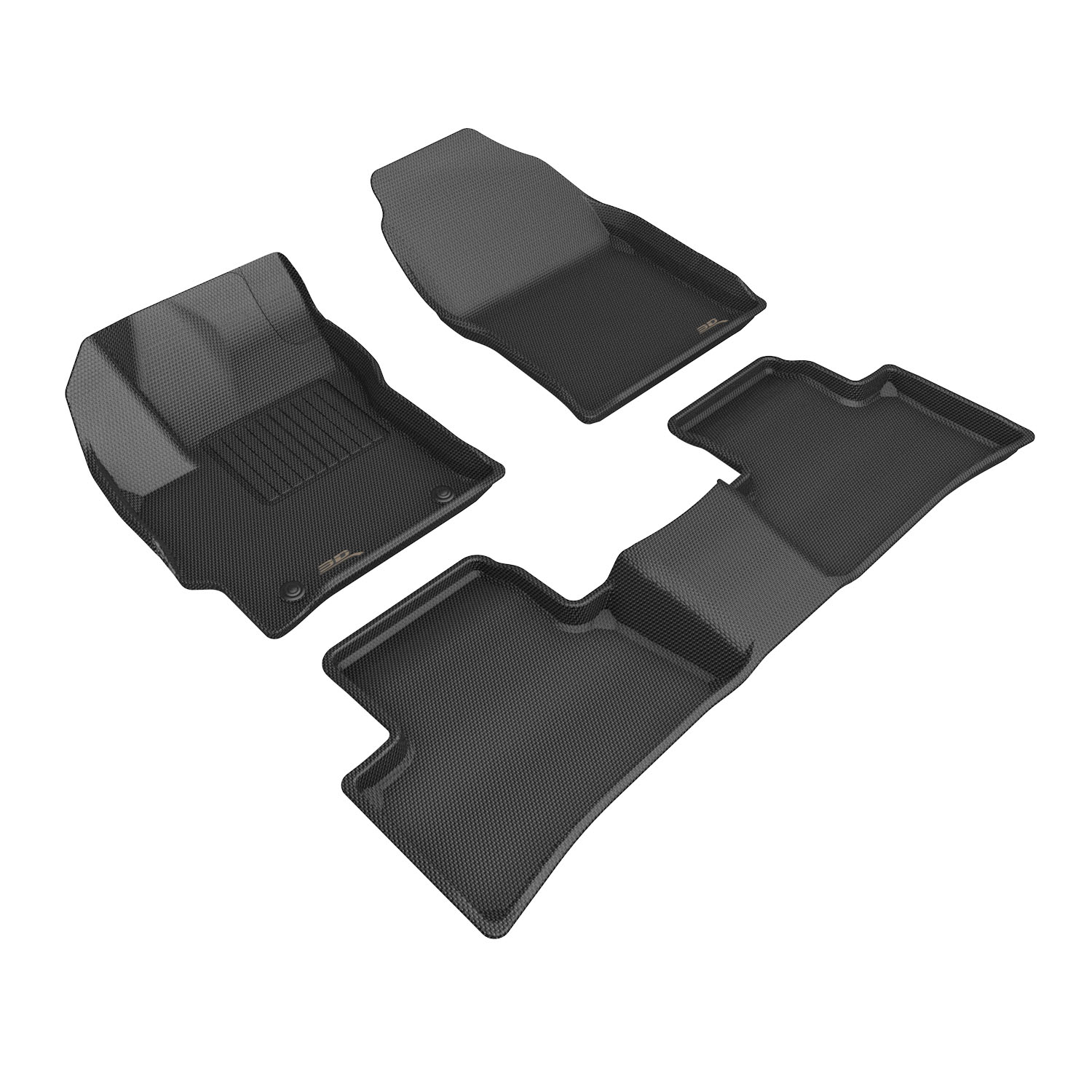 3D MAXpider Compatible with TOYOTA COROLLA CROSS 2022-2026 FWD GASOLINE KAGU BLACK R1 R2