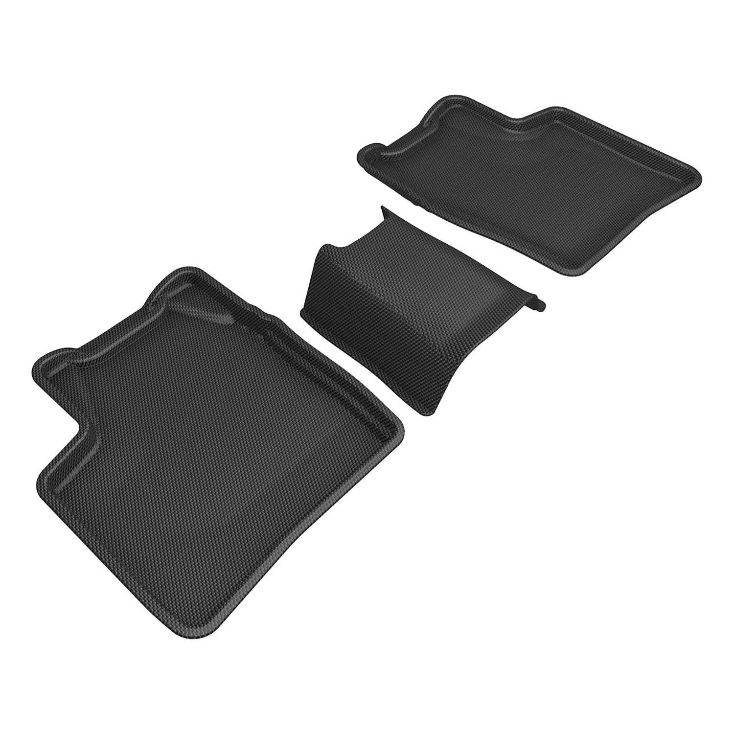For 2004-2009 Toyota Prius Rear Black All Weather KAGU Floor Mat 2PC ...