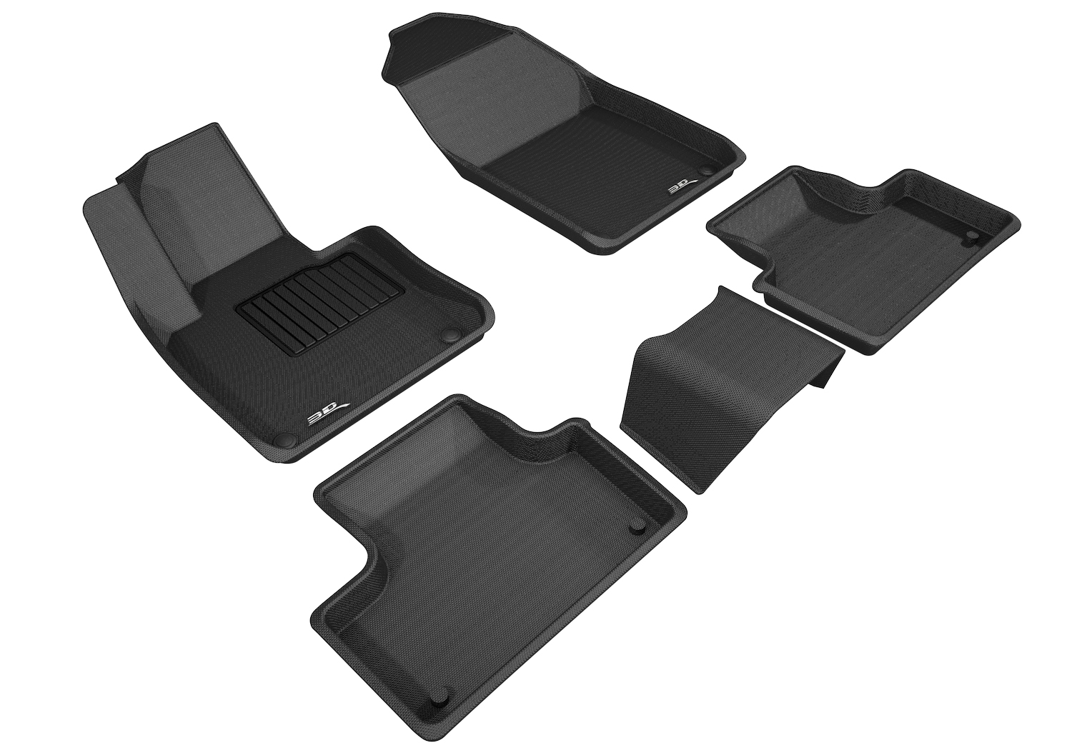 For 2018 2021 Volvo XC60 XC90 Black All Weather KAGU Floor Mat 5PC 2021-volvo-xc60-prices-reviews-and-photos-motortrend