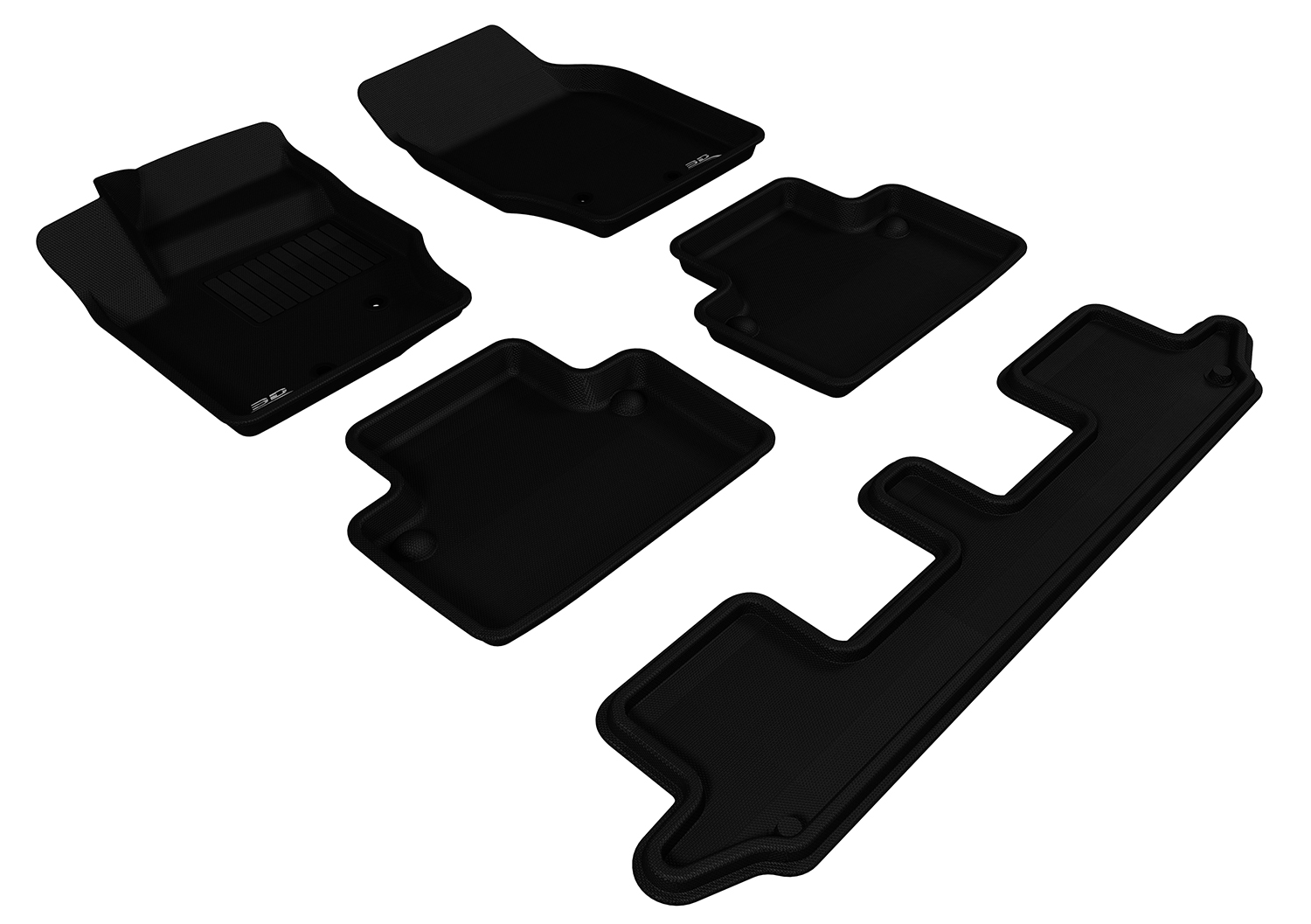 For 20032014 Volvo XC90 Black All Weather KAGU Floor Mat 5PC